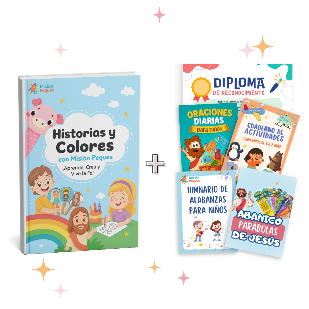 Historias y Colores: ¡Aprende, Crea y Vive la Fe! + 5 Regalos